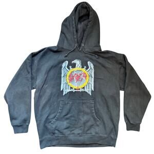 Vtg Slayer 2003 Tour Back Pullover Hoodie Adult L Eagle Hard Rock Thrash Metal